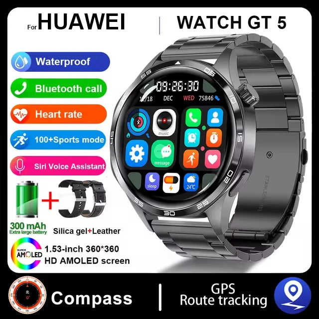 Huawei WATCH GT 5 Pro Smartwatch – Xuanji Sensing System, Sports Compass, Emotional Health Assistant