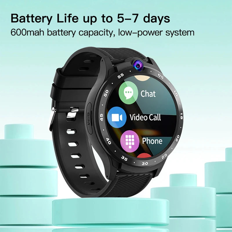 VVABC 4G SIM Card Kids Smartwatch – HD Camera, Phone, Locator & Long Battery Life