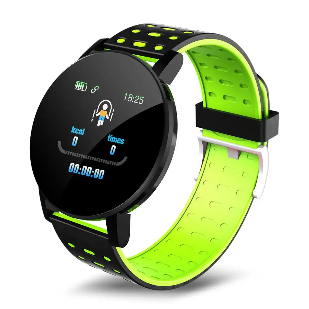 119S Bluetooth Smartwatch – Blood Pressure Monitor, Fitness Tracker, Sports Smart Band for Android & IOS