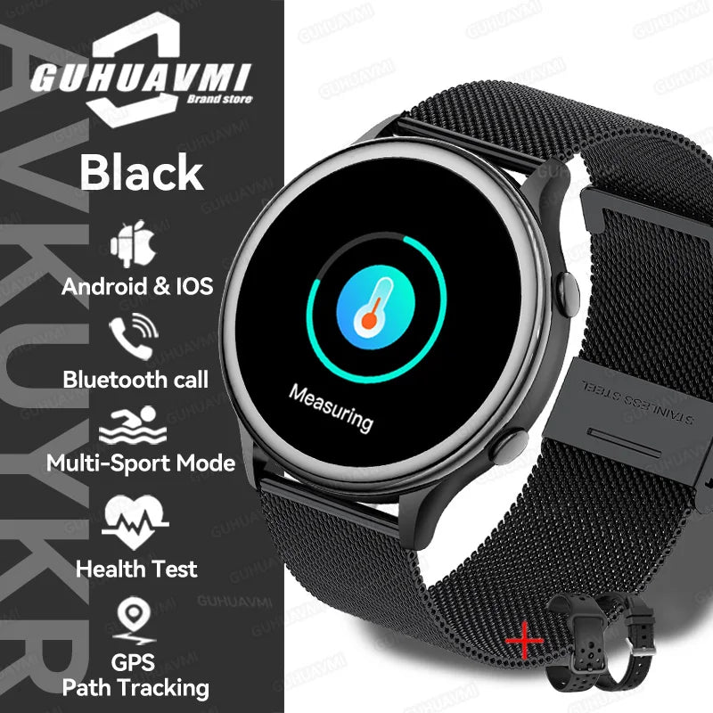 2025 Huawei Fashion Sports Smartwatch – GPS Tracker, AMOLED HD Screen, Heart Rate Monitor, Bluetooth Call