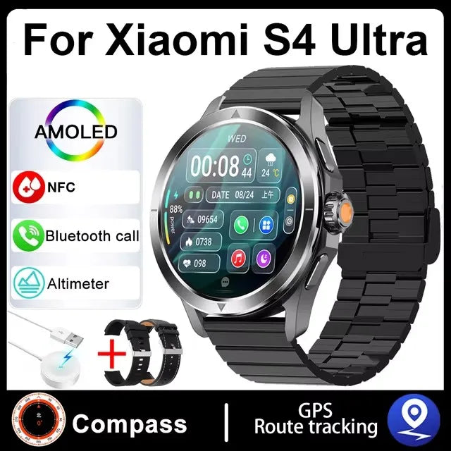 Xiaomi S4 Ultra Outdoor Sports Smart Watch – 1.53" AMOLED, NFC, GPS, Heart Rate, Waterproof, BT Call, for Men