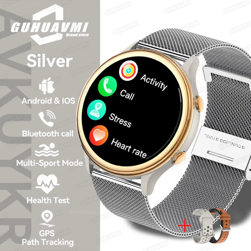 2025 Huawei Fashion Sports Smartwatch – GPS Tracker, AMOLED HD Screen, Heart Rate Monitor, Bluetooth Call