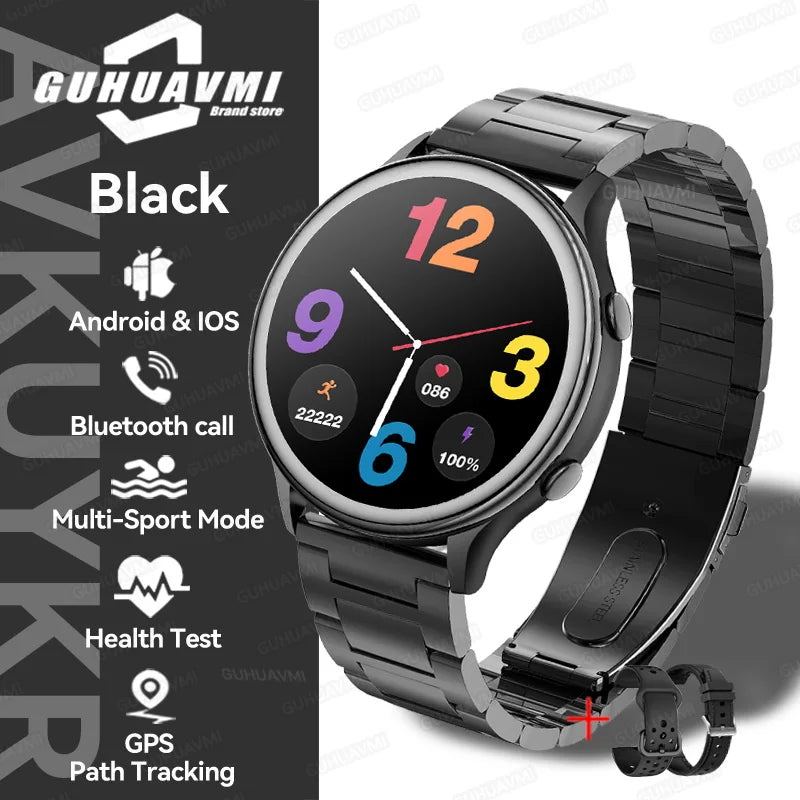 2025 Huawei Fashion Sports Smartwatch – GPS Tracker, AMOLED HD Screen, Heart Rate Monitor, Bluetooth Call