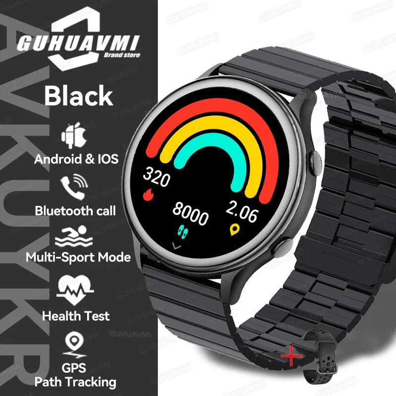 2025 Huawei Fashion Sports Smartwatch – GPS Tracker, AMOLED HD Screen, Heart Rate Monitor, Bluetooth Call