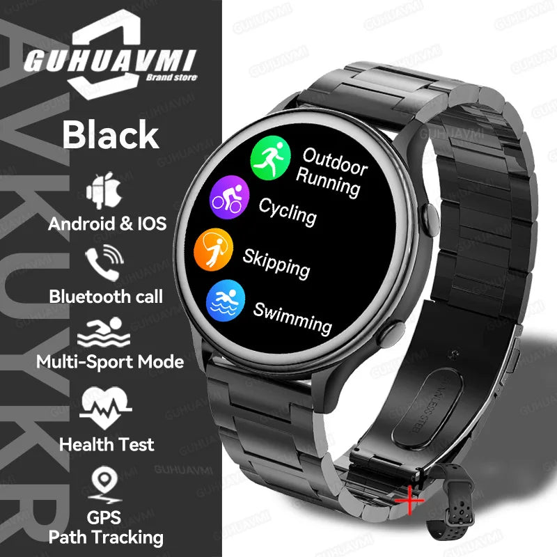 2025 Huawei Fashion Sports Smartwatch – GPS Tracker, AMOLED HD Screen, Heart Rate Monitor, Bluetooth Call