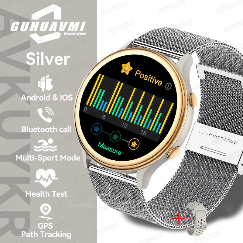 2025 Huawei Fashion Sports Smartwatch – GPS Tracker, AMOLED HD Screen, Heart Rate Monitor, Bluetooth Call
