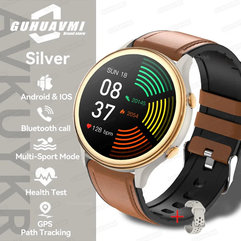 2025 Huawei Fashion Sports Smartwatch – GPS Tracker, AMOLED HD Screen, Heart Rate Monitor, Bluetooth Call