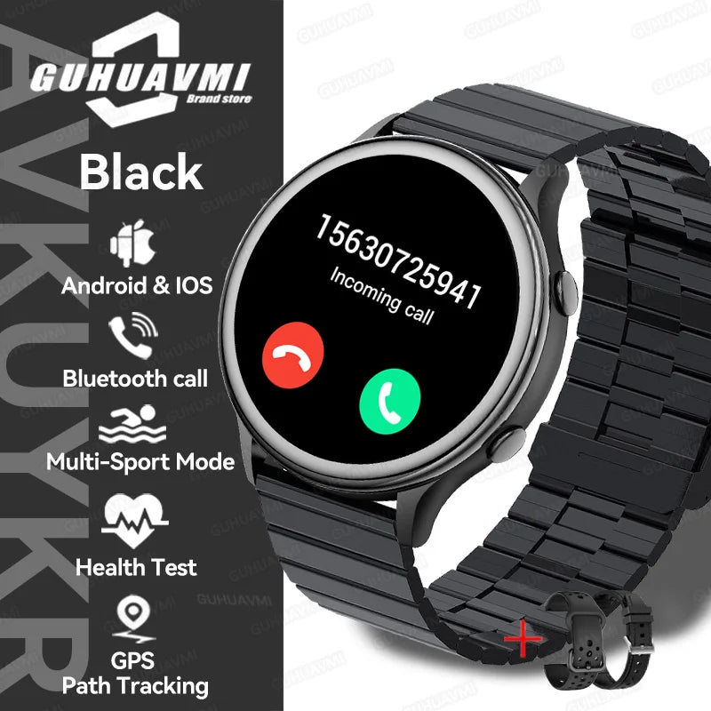 2025 Huawei Fashion Sports Smartwatch – GPS Tracker, AMOLED HD Screen, Heart Rate Monitor, Bluetooth Call