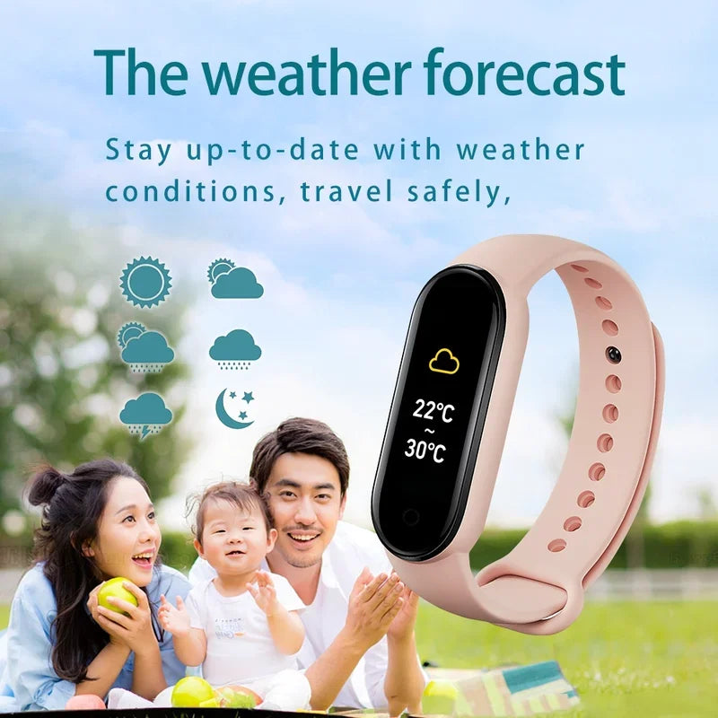 M7 Smart Watch – Fitness Tracker, Heart Rate & Blood Pressure Monitor for Men & Women