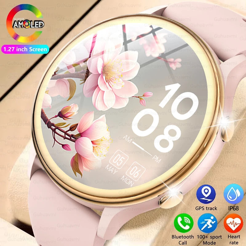 2025 Huawei Fashion Sports Smartwatch – GPS Tracker, AMOLED HD Screen, Heart Rate Monitor, Bluetooth Call