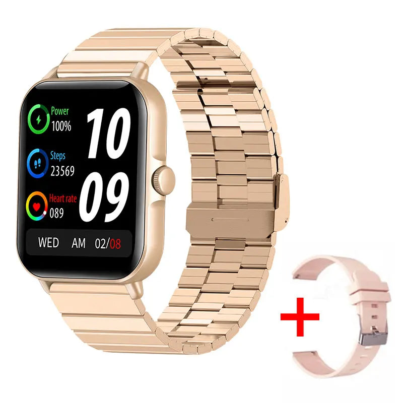Bluetooth Call, Music Play, Fitness Tracker, Waterproof for Men & Women