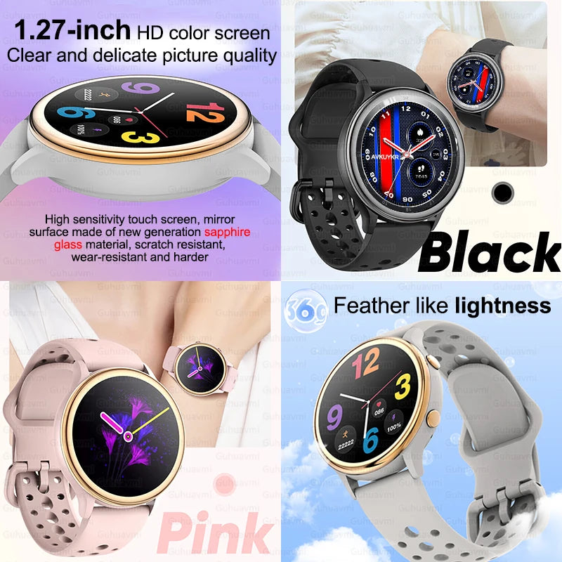 2025 Huawei Fashion Sports Smartwatch – GPS Tracker, AMOLED HD Screen, Heart Rate Monitor, Bluetooth Call