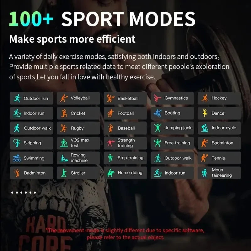 2025 Watch 9 Smartwatch - Advanced Fitness Tracker, Body Temperature, GPS, BT Call & NFC