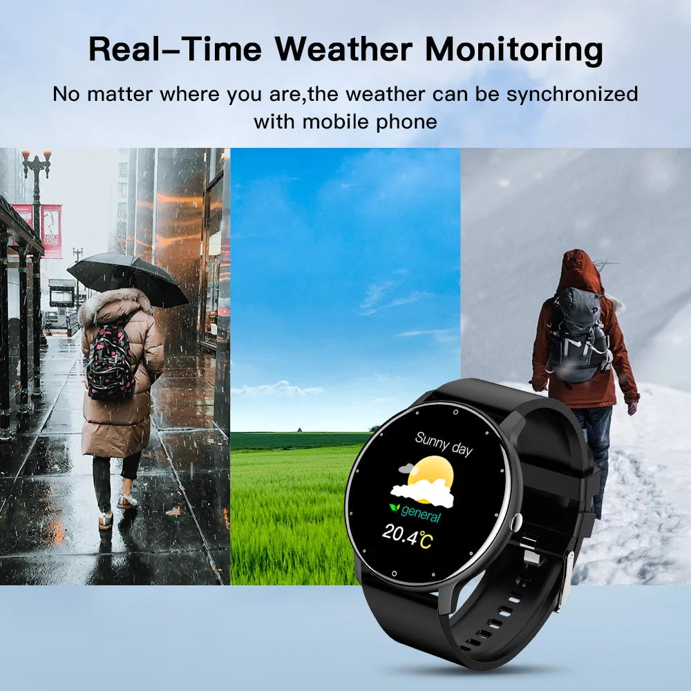 ZL02D Full Touchscreen Smartwatch – Sport Fitness Tracker, IP68 Waterproof, Bluetooth, 2023 Edition