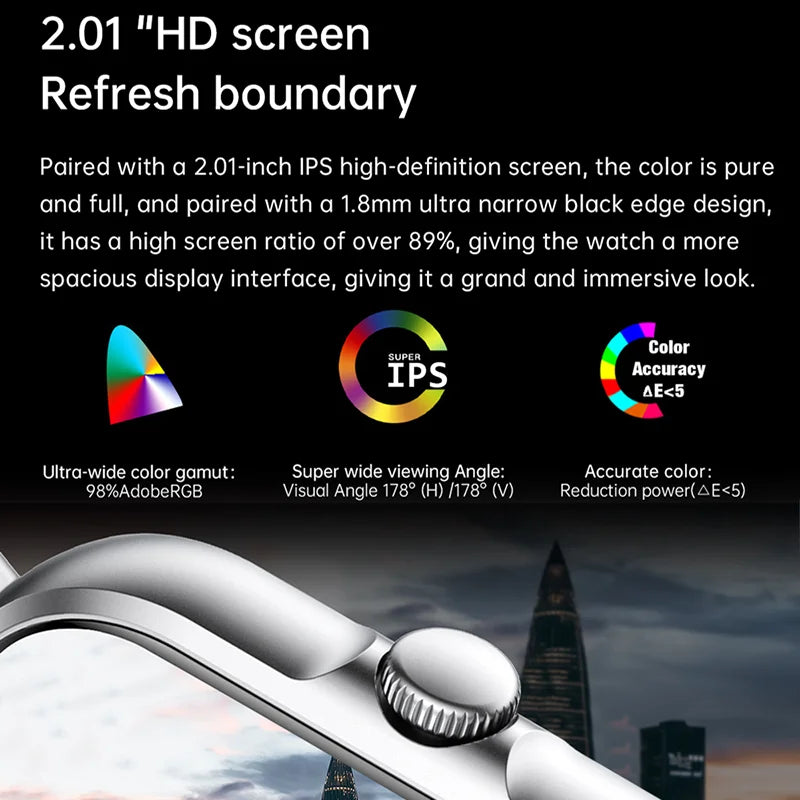 Bluetooth Call, Music Play, Fitness Tracker, Waterproof for Men & Women