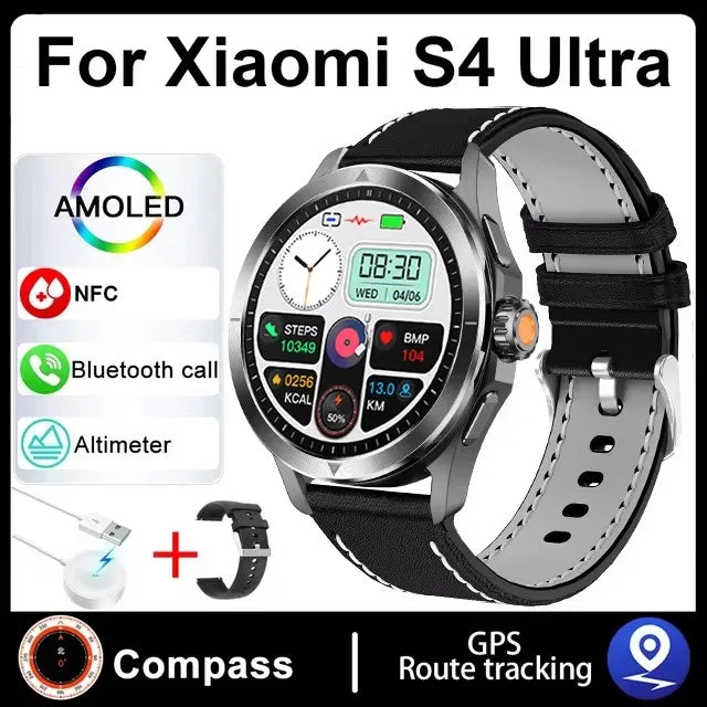 Xiaomi S4 Ultra Outdoor Sports Smart Watch – 1.53" AMOLED, NFC, GPS, Heart Rate, Waterproof, BT Call, for Men