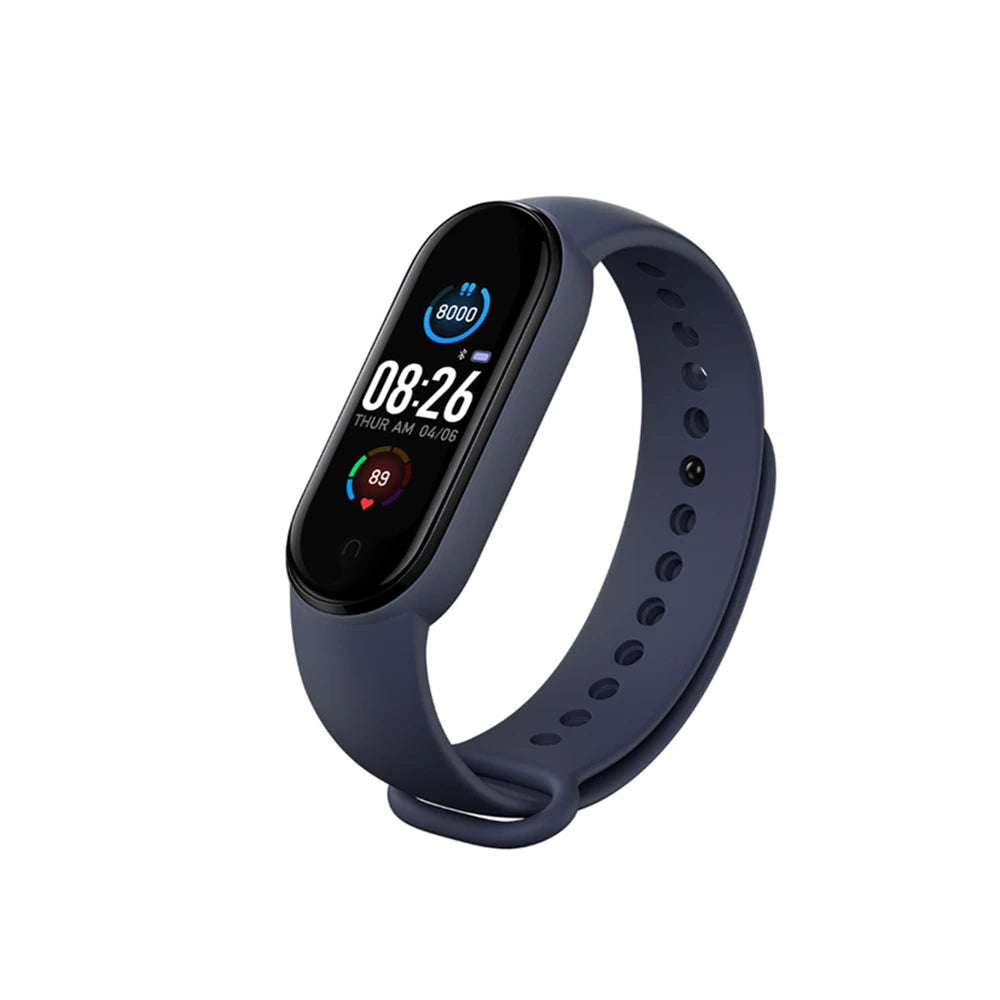 M5 Smart Band Fitness Tracker with IP67 Waterproof Design
