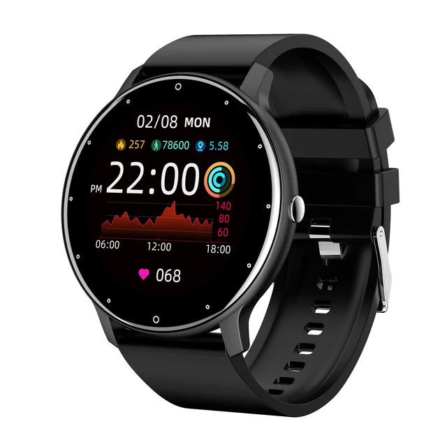 ZL02D Full Touchscreen Smartwatch – Sport Fitness Tracker, IP68 Waterproof, Bluetooth, 2023 Edition