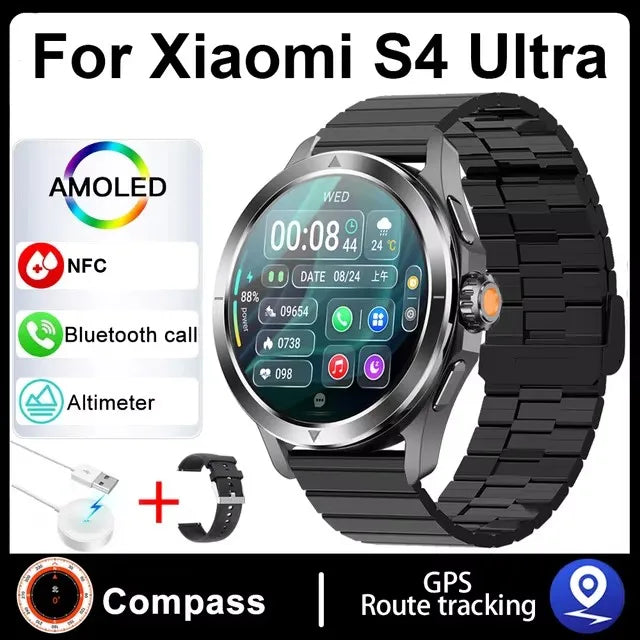 Xiaomi S4 Ultra Outdoor Sports Smart Watch – 1.53" AMOLED, NFC, GPS, Heart Rate, Waterproof, BT Call, for Men
