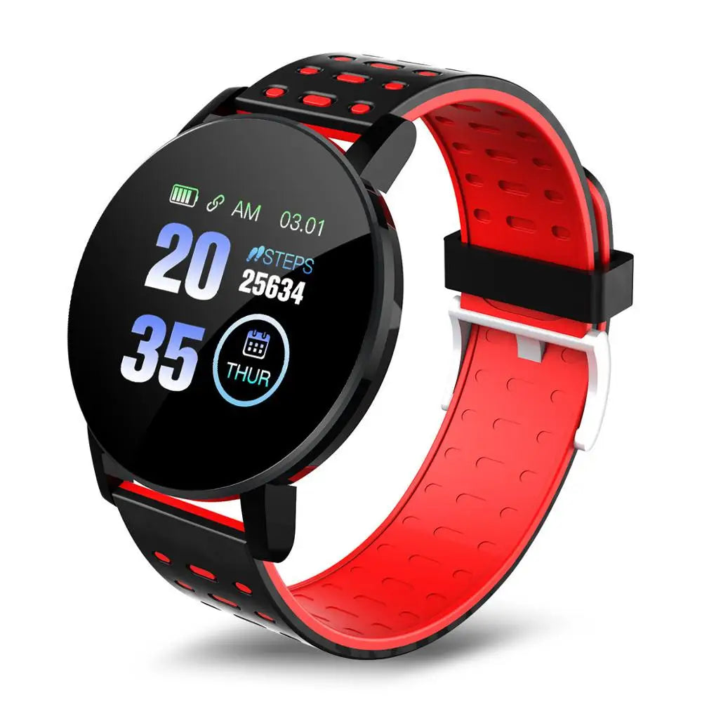 119S Bluetooth Smartwatch – Blood Pressure Monitor, Fitness Tracker, Sports Smart Band for Android & IOS
