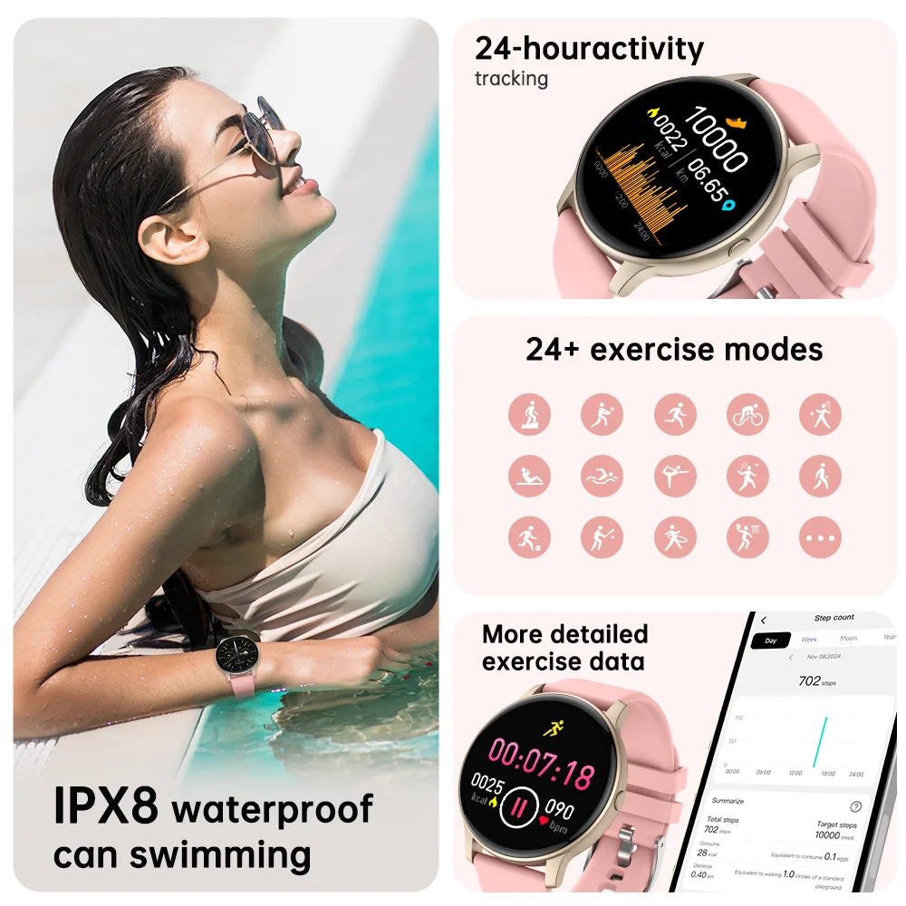 IUTECH S40 Smartwatch – Bluetooth Call, Waterproof, Music & Health Monitoring