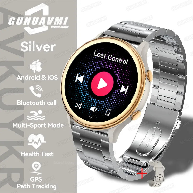2025 Huawei Fashion Sports Smartwatch – GPS Tracker, AMOLED HD Screen, Heart Rate Monitor, Bluetooth Call