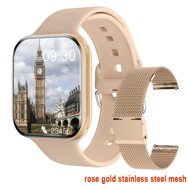 2024 GPS Smartwatch Series 10 – Apple Watch Inspired, Music & Video, Bluetooth Call, Waterproof, NFC