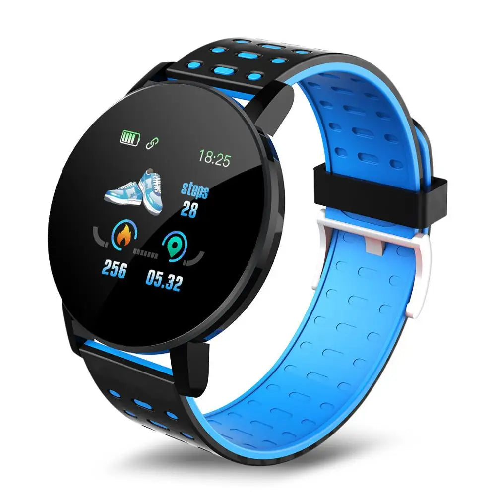 119S Bluetooth Smartwatch – Blood Pressure Monitor, Fitness Tracker, Sports Smart Band for Android & IOS