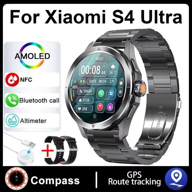 Xiaomi S4 Ultra Outdoor Sports Smart Watch – 1.53" AMOLED, NFC, GPS, Heart Rate, Waterproof, BT Call, for Men