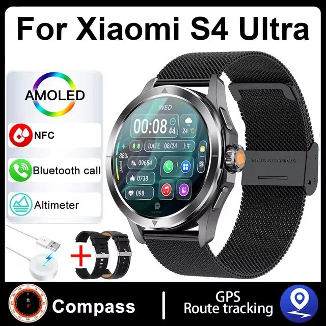 Xiaomi S4 Ultra Outdoor Sports Smart Watch – 1.53" AMOLED, NFC, GPS, Heart Rate, Waterproof, BT Call, for Men