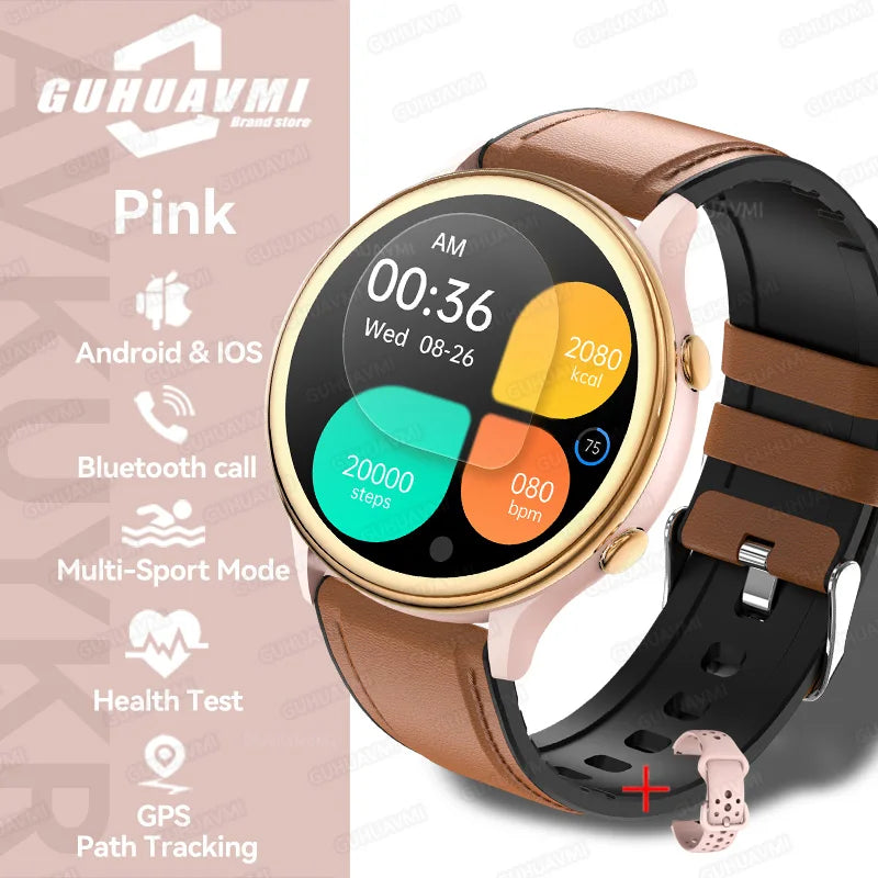 2025 Huawei Fashion Sports Smartwatch – GPS Tracker, AMOLED HD Screen, Heart Rate Monitor, Bluetooth Call