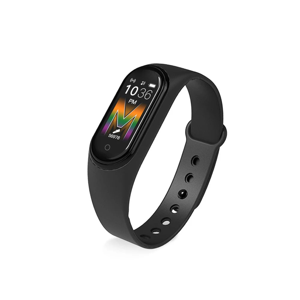 M5 Smart Band Fitness Tracker with IP67 Waterproof Design