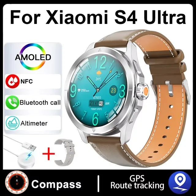 Xiaomi S4 Ultra Outdoor Sports Smart Watch – 1.53" AMOLED, NFC, GPS, Heart Rate, Waterproof, BT Call, for Men