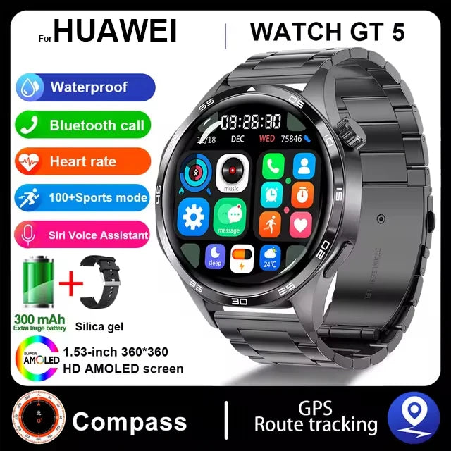 Huawei WATCH GT 5 Pro Smartwatch – Xuanji Sensing System, Sports Compass, Emotional Health Assistant